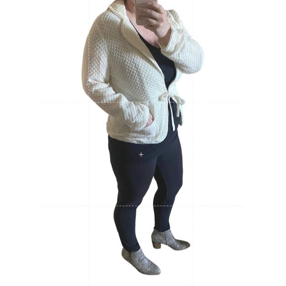 Vice Versa Ivory Wool blend Blazer- Size Large - Picture 7 of 9